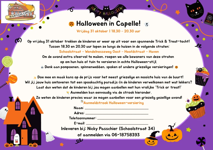 Flyer bewoners Capelle